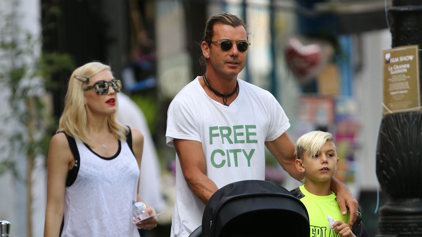 Gwen Stefani und Gavin Rossdale mit zwei ihrer drei Söhne