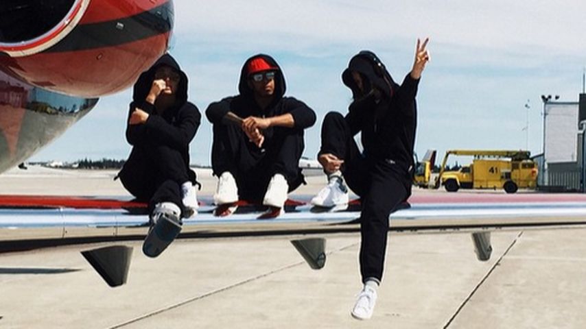 Kendall Jenner, Hailey Baldwin und Lewis Hamilton