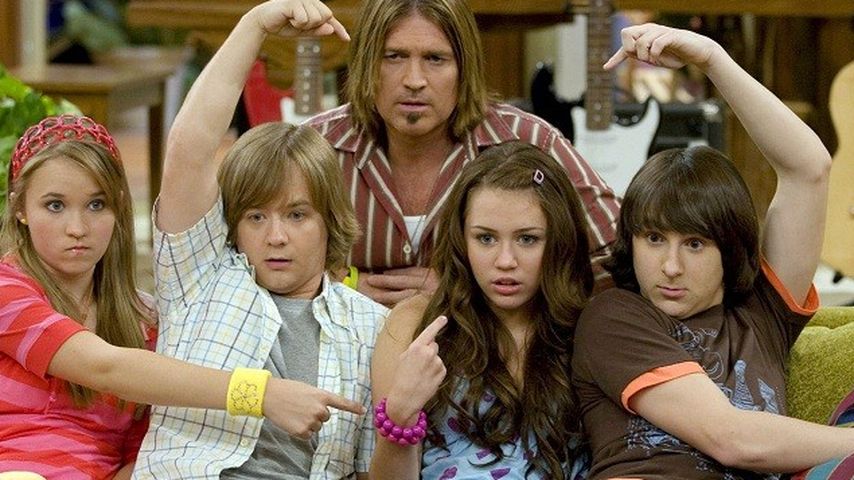 Miley Cyrus, Billy Ray Cyrus, Mitchel Musso und Emily Osment