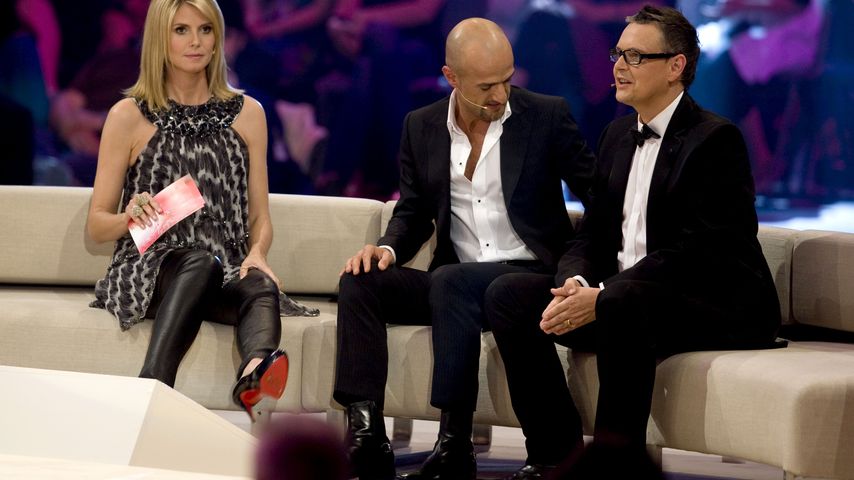 Heidi Klum, Peyman Amin und Rolf Scheider