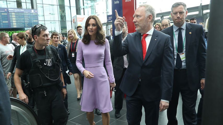 Herzogin Kate am Berliner Hauptbahnhof