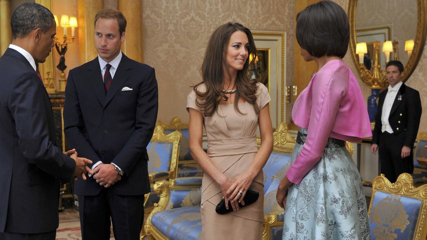 Herzogin Kate, Prinz William, Barack Obama und Michelle Obama