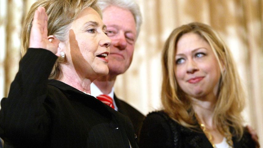 Chelsea Clinton, Hillary Clinton und Bill Clinton