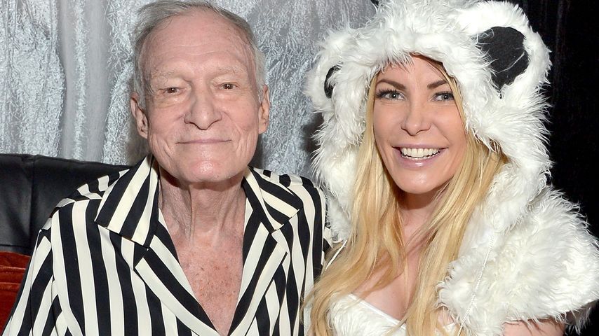 Hugh Hefner mit seiner Frau Chrystal Harris