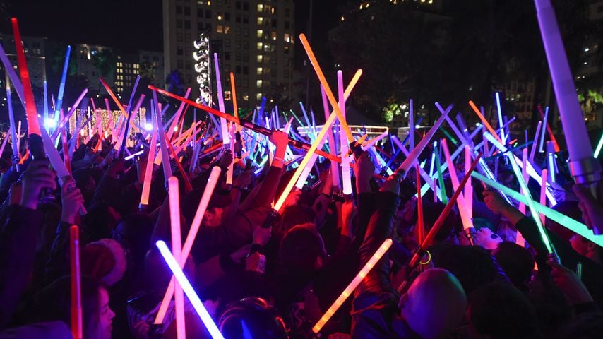 "Star Wars"-Fans beim "Lightsaber Battle LA"