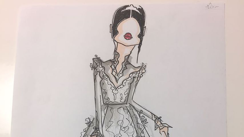 Inbal Drors Skizzen für Meghan Markles Brautkleid