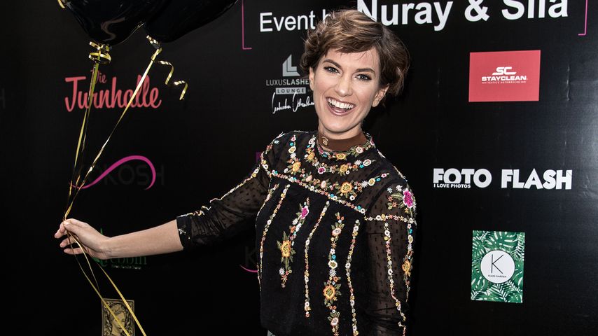 Isabell Horn beim einjährigen Jubiläum des Hair- und Beautysalon KOKOSH in Berlin