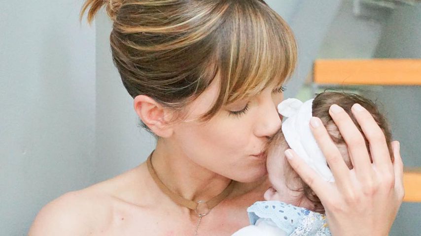 Isabell Horn mit Baby Ella