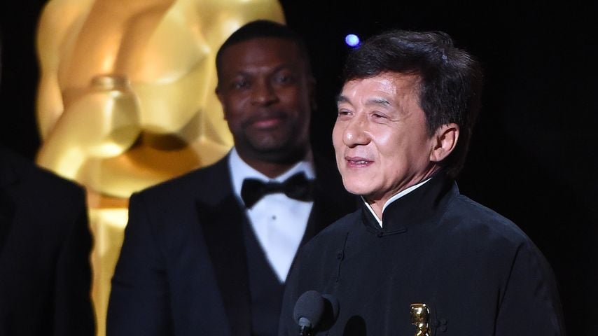 Jackie Chan und Kollege Chris Tucker im November 2016 bei den Governors Awards in L.A.