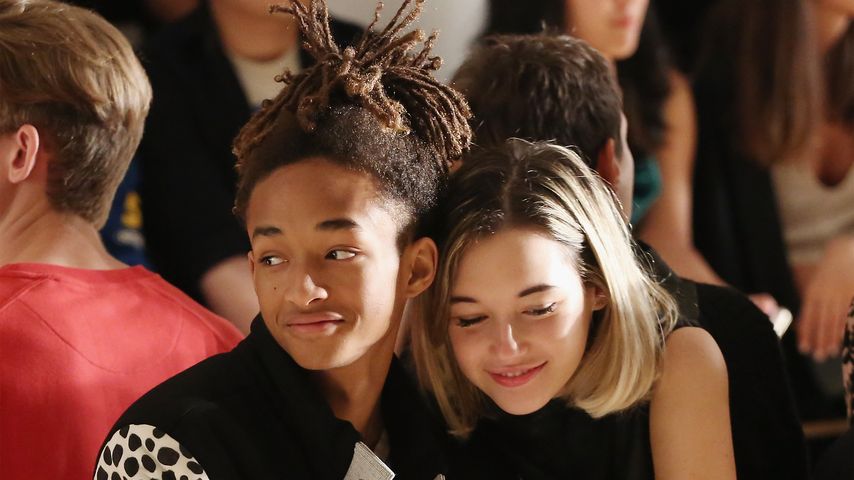 Jaden Smith und Sarah Snyder bei einer Fashionshow