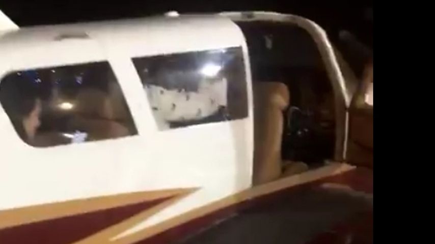 James Pedrozas Flugzeug kurz vor Abflug
