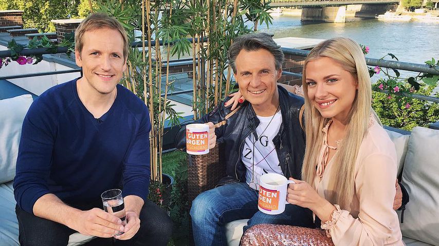 "Guten Morgen Deutschland"-Moderator, Jan Hahn, Wolfgang Bahro und Valentina Pahde (v.l.)
