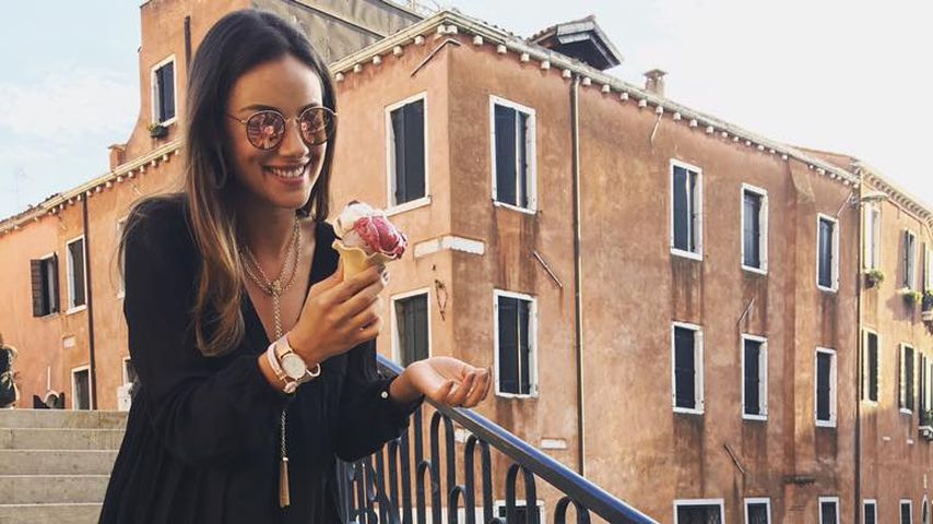 Janina Uhse 2016 in Italien