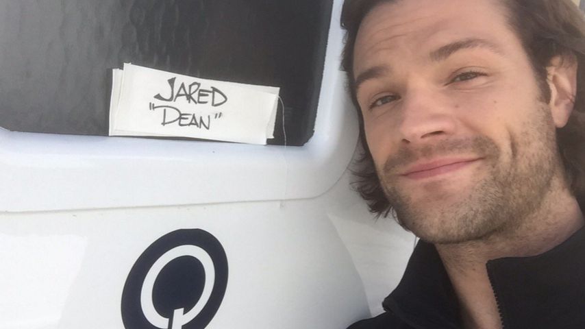 Jared Padalecki am Set von "Gilmore Girls"
