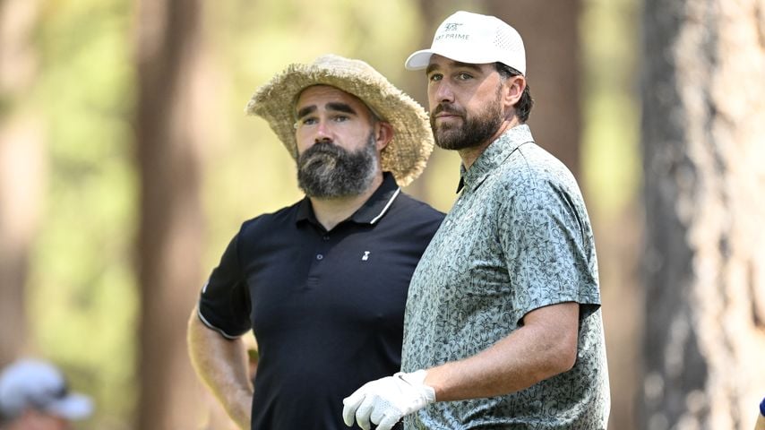 Jason und Travis Kelce beim American Century Championship Golfturnier, Juli 2025