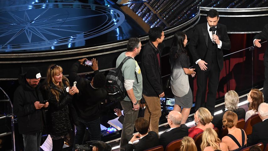 Jimmy Kimmel mit Reisegruppe bei den Oscars 2017