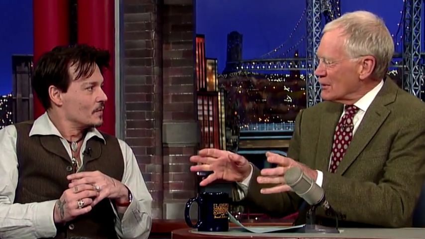 Johnny Depp und David Letterman