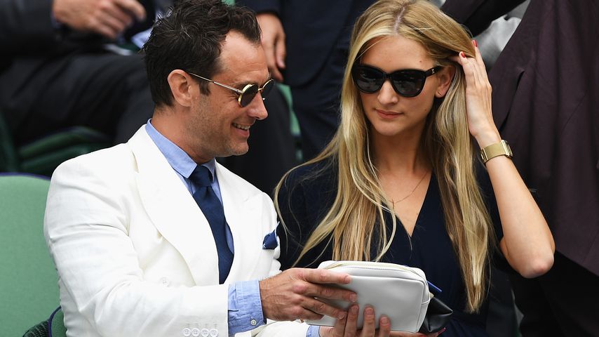 Jude Law und Phillipa Coan, London 2016