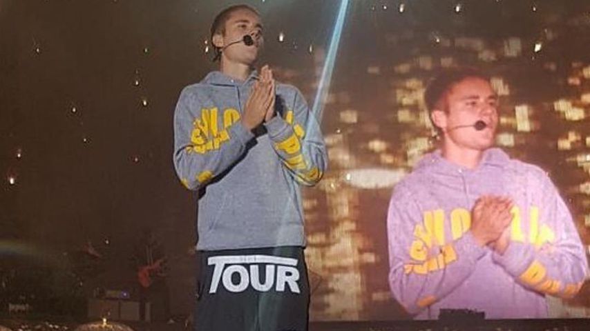 Justin Bieber bei einem Konzert