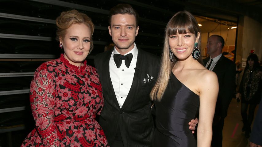 Adele Adkins, Justin Timberlake und Jessica Biel