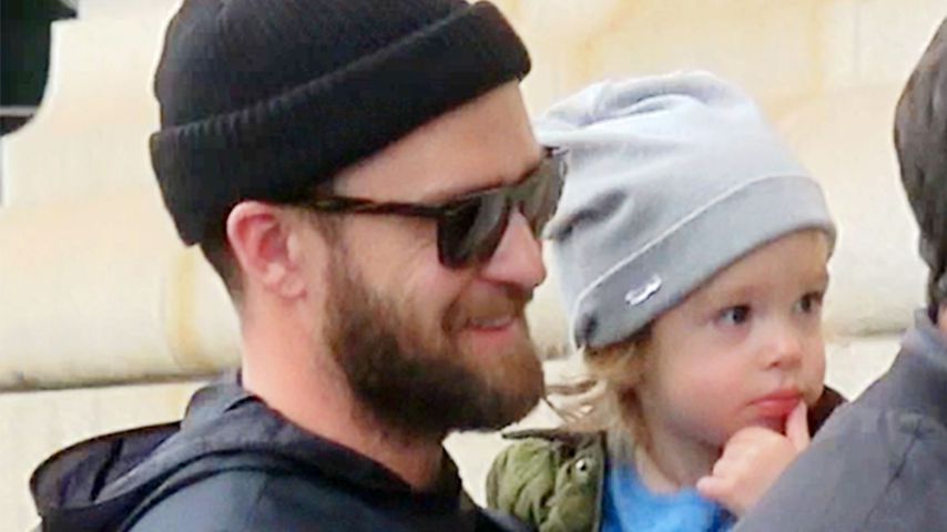 Wie süß die sind! Justin Timberlake trägt Söhnchen durch NY