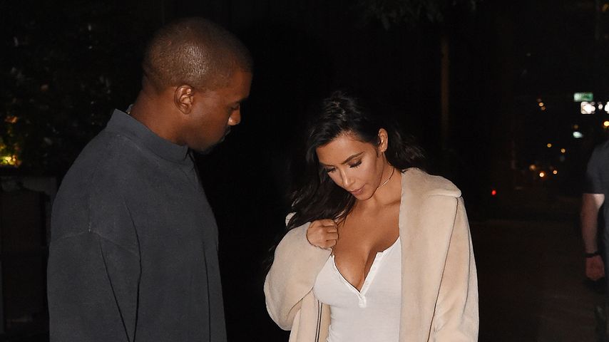 Kanye West und Kim Kardashian in New York