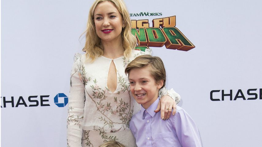 Kate Hudson mit ihren Söhnen Ryder Robinson und Bingham Hawn Bellamy
