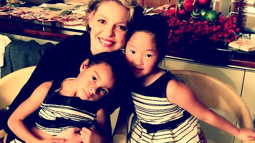 Katherine Heigl mit ihren Töchtern