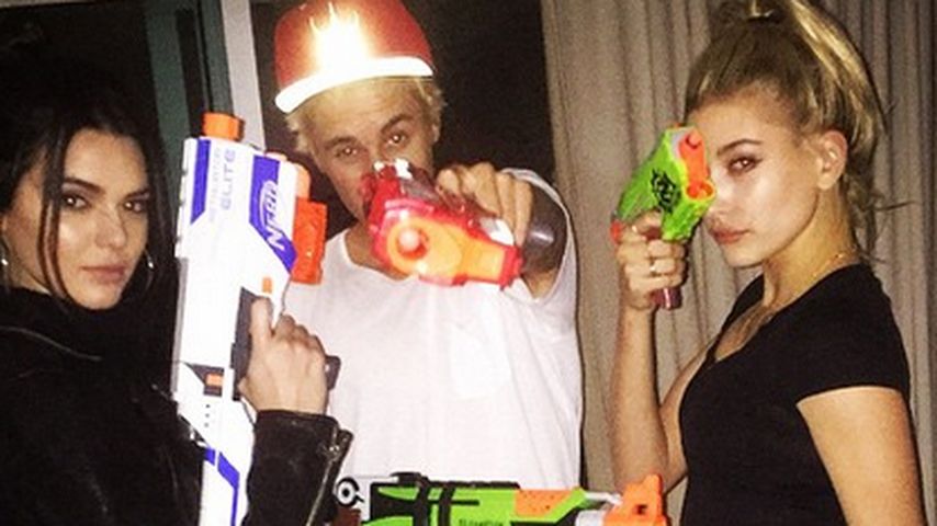 Justin Bieber, Kendall Jenner und Hailey Baldwin
