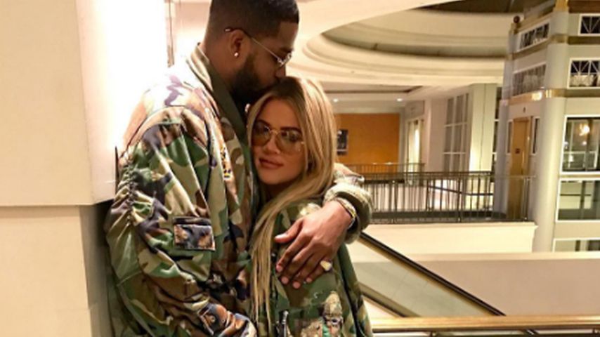 Khloe Kardashian (r.) und Tristan Thompson im Partnerlook