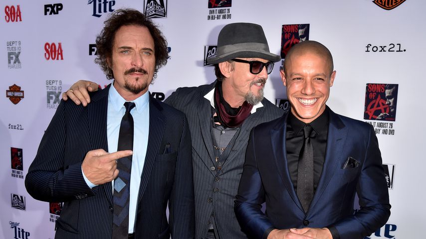 Kim Coates, Tommy Flanagan und Theo Rossi bei der Premiere der siebten Staffel "Sons of Anarchy"