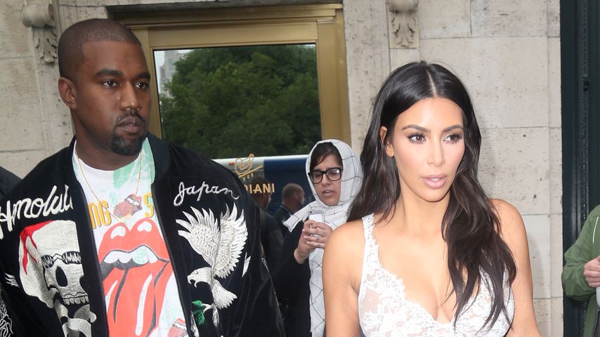 Kanye West und Kim Kardashian in New York