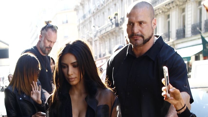 Kim Kardashian und Bodyguard Pascal Duvier in Paris