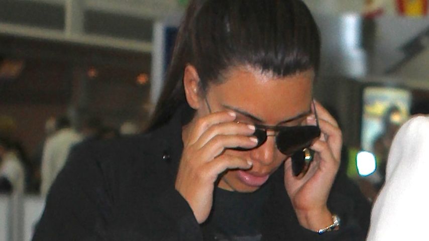 Kim Kardashian am New Yorker Flughafen