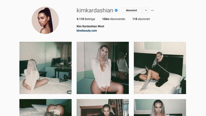 Kim Kardashians Instagram-Seite