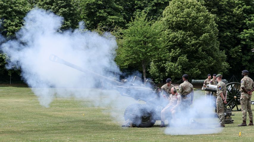 König Charles bei der Royal Artillery, Juni 2025