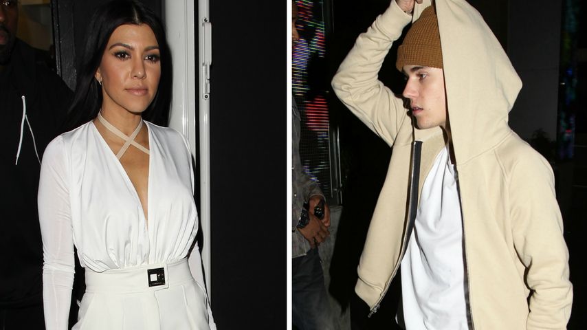 Justin Bieber und Kourtney Kardashian