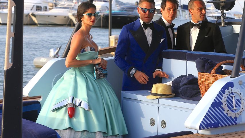 Lapo Elkann und Shermine Shahrivar bei der Foundation Party von L. DiCaprio in Saint-Tropez