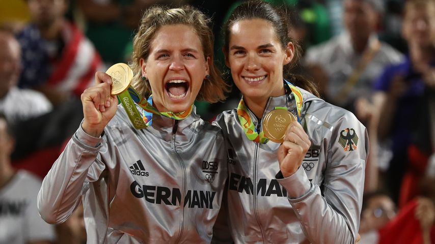 Olympia-Siegerinnen: Laura Ludwig und Kira Walkenhorst (r.)