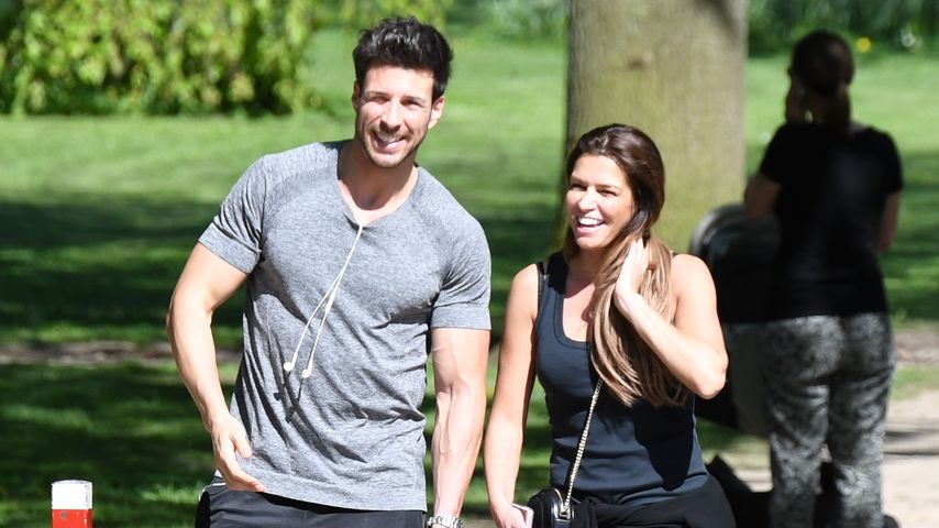 Leonard Freier und Sabia Boulahrouz unterwegs in Hamburg