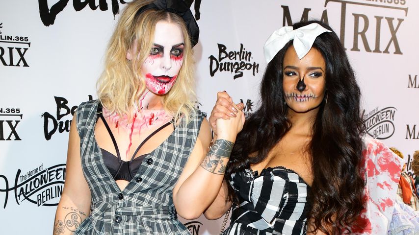 Leonore Bartsch und Gabby bei der Halloween-Party von Natascha Ochsenknecht