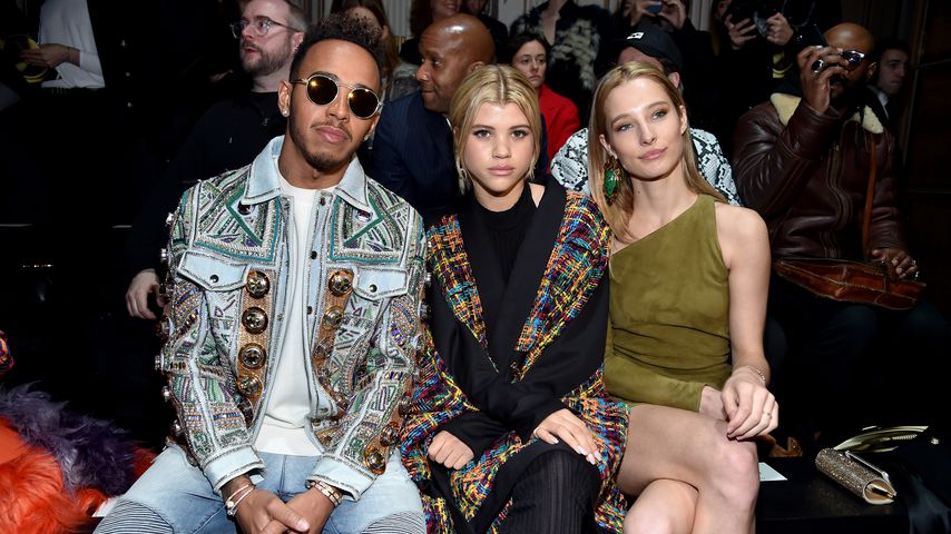Lewis Hamilton und Sofia Richie bei der Balmain-Fashionshow 2017