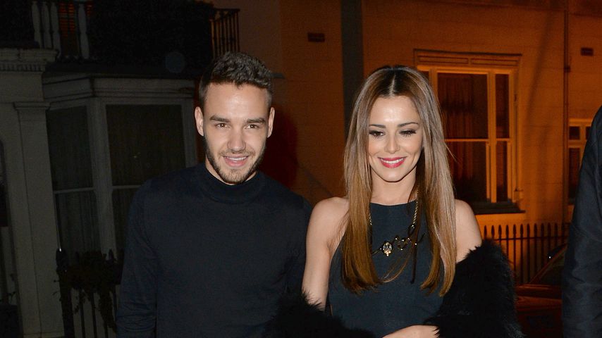 Liam Payne und Cheryl Cole beim Verlassen eines Restaurants in Belgravia