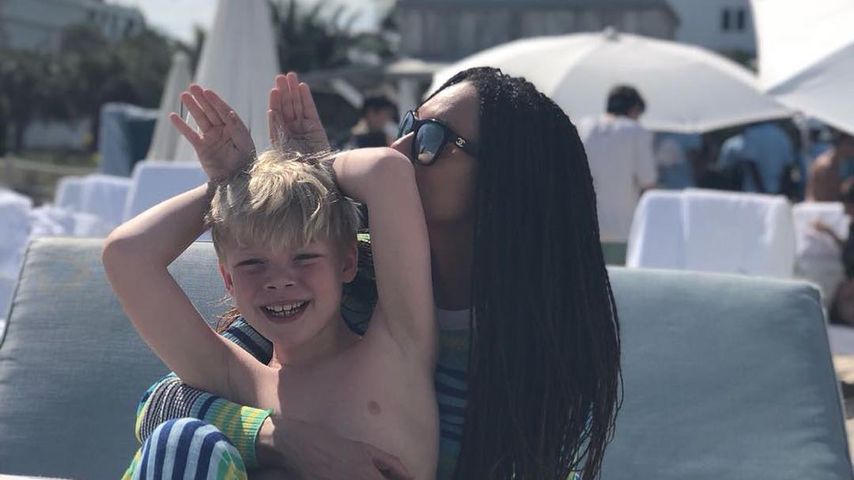 Lilly Becker und Amadeus Becker im Urlaub