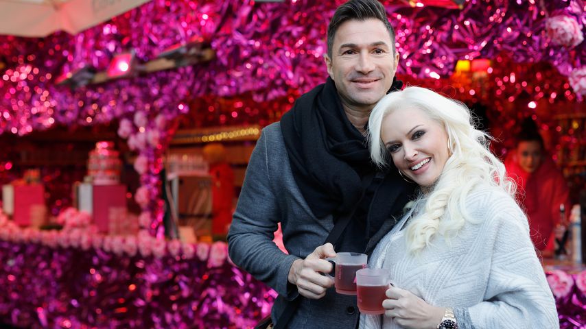 Lucas Cordalis und Daniela Katzenberger bei einem Photocall in Köln im November 2016