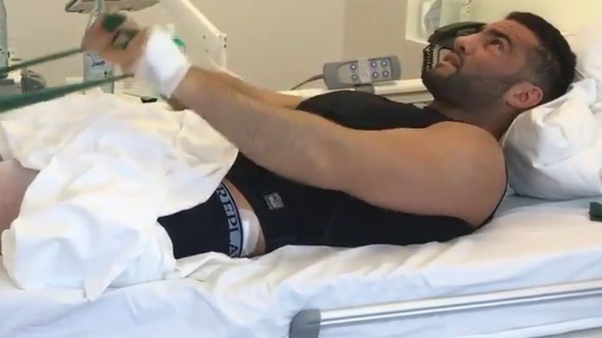 Nach OP: Boxer Manuel Charr trainiert schon im Krankenbett!