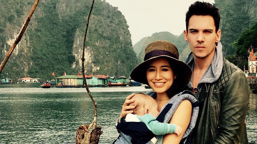 Mara Lane, Jonathan Rhys Meyers und Söhnchen Wolf