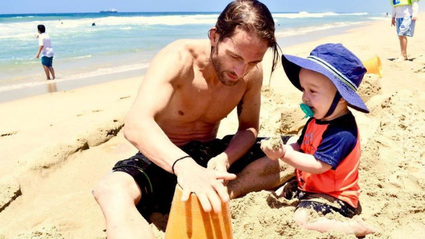 Marcus Kowal und Söhnchen Liam
