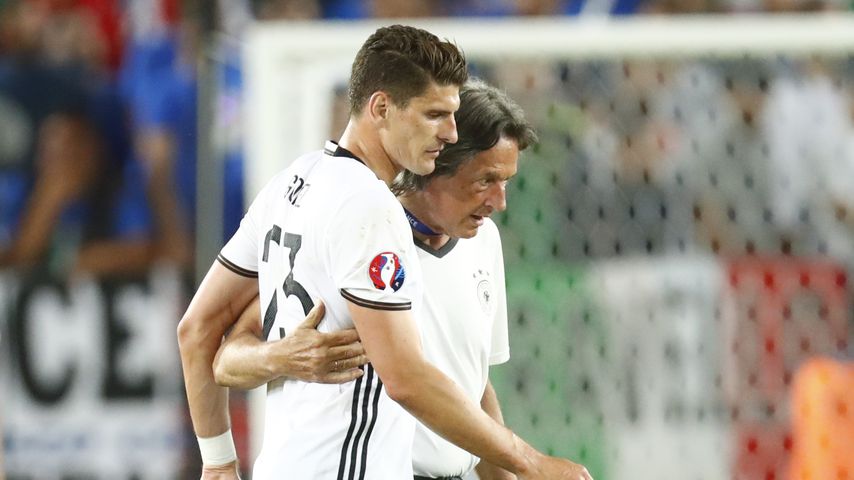 Mario Gomez beim Deutschlandspiel gegen Italien bei der Fussball-EM 2016