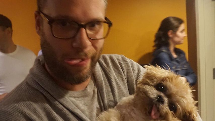 Marnie The Dog mit Schauspieler Seth Rogen